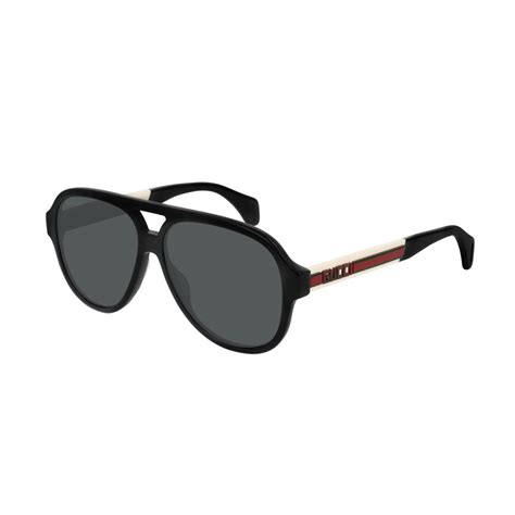 gucci black pilot sunglasses|Gucci aviator sunglasses on sale.